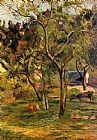 Paul Gauguin Famous Paintings - Children in the Pasture